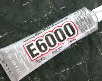 E-6000 1 Ounce Tube, E-6000 1.0 fl oz (29.5ml), Jewelry Glue, Multi Purpose Glue, Jewelry Supplies, Craft Supplies, Craft Glue SUP-005
