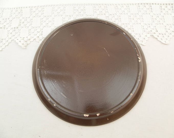 2 Vintage French Niderviller Ceramic Mid Century Raclette / Fondue Plates, Pair of Divided Plates 1960s from France, Retro Division Plate