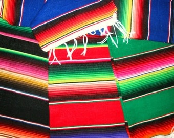 Mexican Serape Cloth Table Runners - Lots of colors, a million occasions - Parties all year round