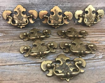 8 Vintage Keller Brass Co Metal Dresser Drawer Pulls Handles Pine Cone Design Cabinet 8 Vintage Keller Brass Co Metal Dresser Drawer Pulls Handles Pine Cone Design Cabinet