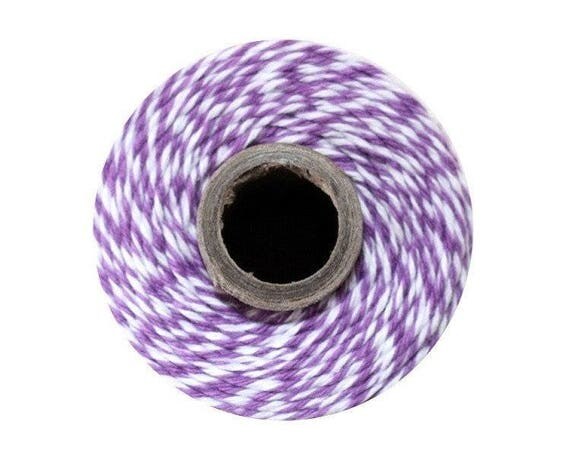 Purple and White Bakers Twine - Lilac Twist - 240 Yard Spool Il_570xn