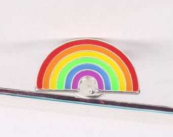 1 badges Rainbow top trend metal enamel pin badge brooch