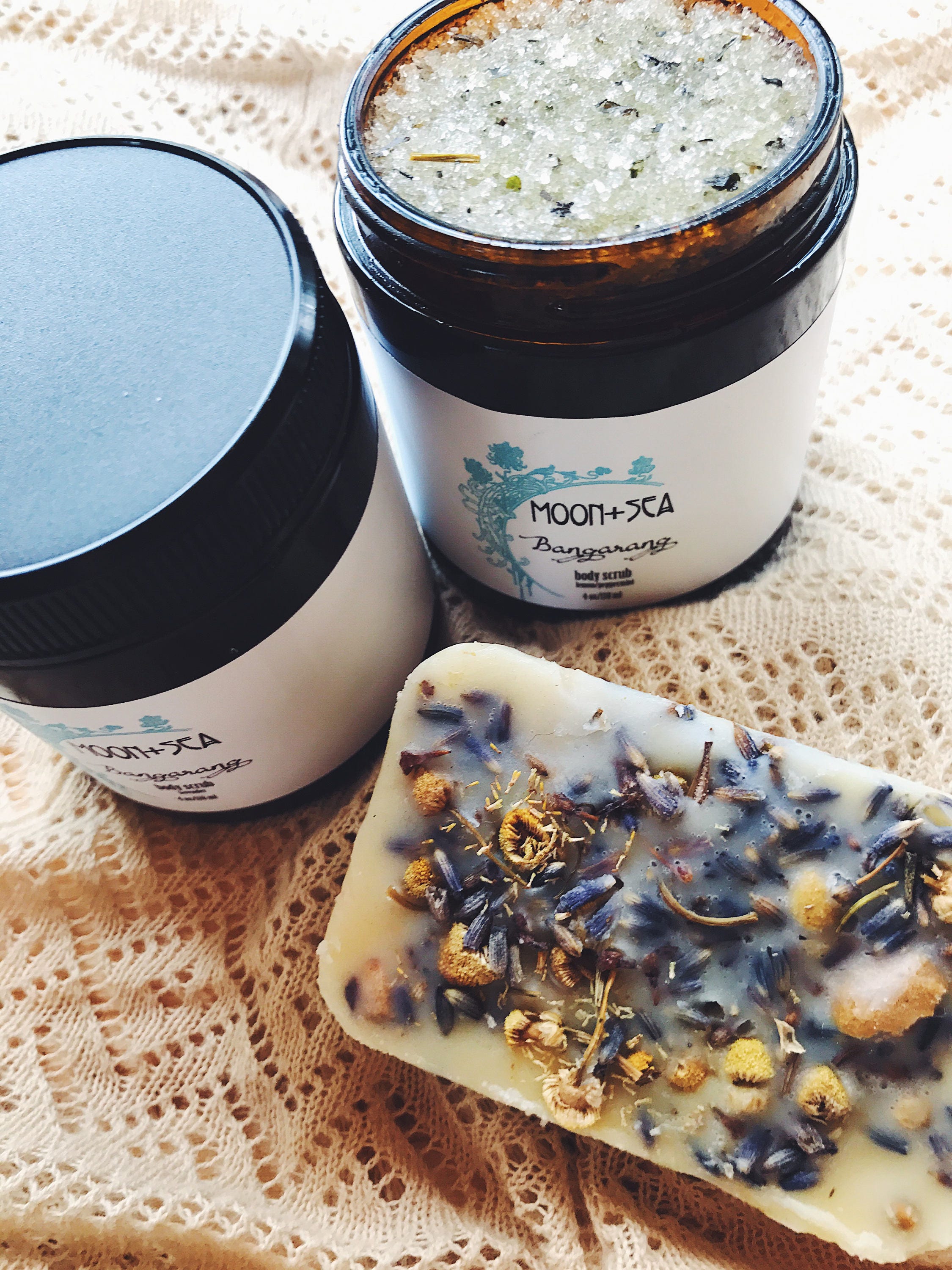 BUNDLE 2 body scrubs and lotion bar