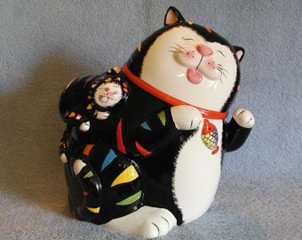 Cookie Jar - Treat Jar - Cat Theme