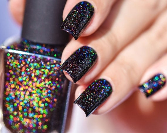 Cityscape - True Black Holographic Jelly Nail Polish from ilnpbrand on ...