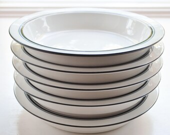 Dansk Christianshavn Bistro Blue Set of 5 Bowls Niels Refsgaard 1970's