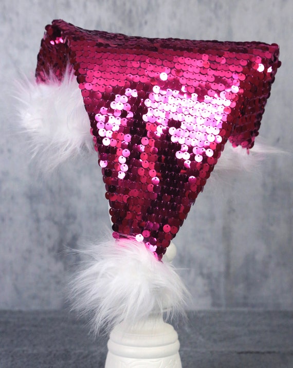 items similar to santa hat hot pink sequin pink with items similar to santa hat hot pink sequin pink with