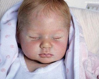 Reborn baby Doll Girl Gemma ~ 19" ~ Jointed body ~ rooted hair ~ magnetic pacifier