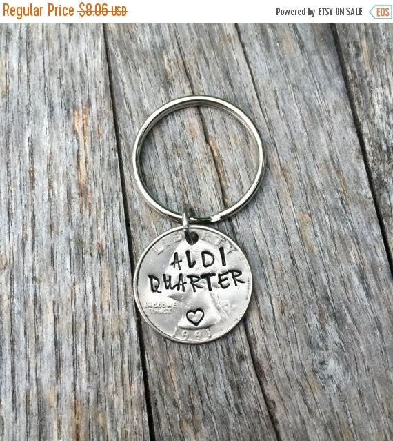 ALDI Quarter Quarter Jewelry Aldi's key chain Hand