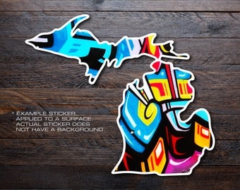 Michigan Mitten Vinyl Decal Sticker A17