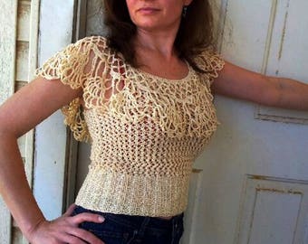 Summer knitted tank tops for women.Cotton 100%