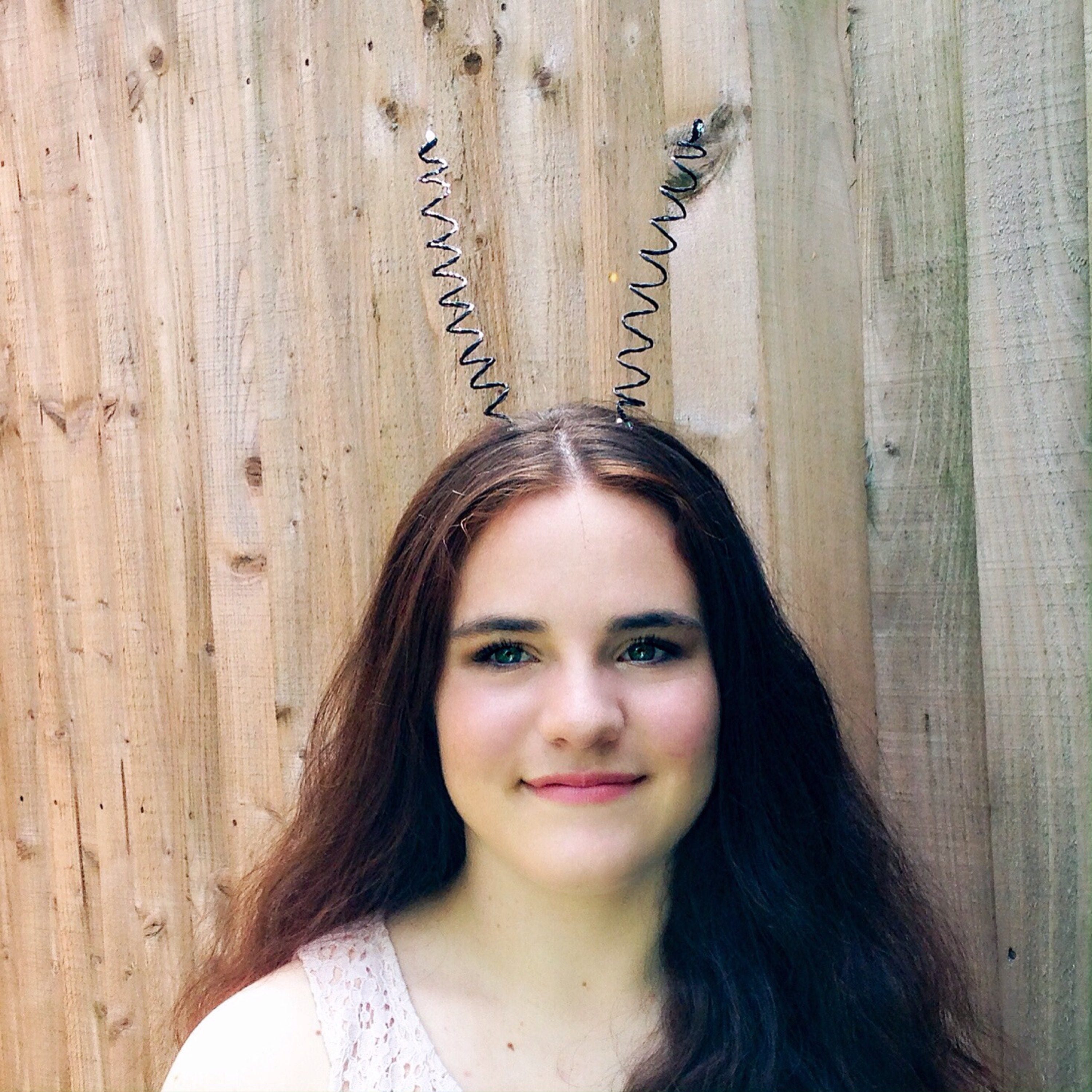 Black Wire Butterfly Antenna Headband Spiral Spring Bouncy