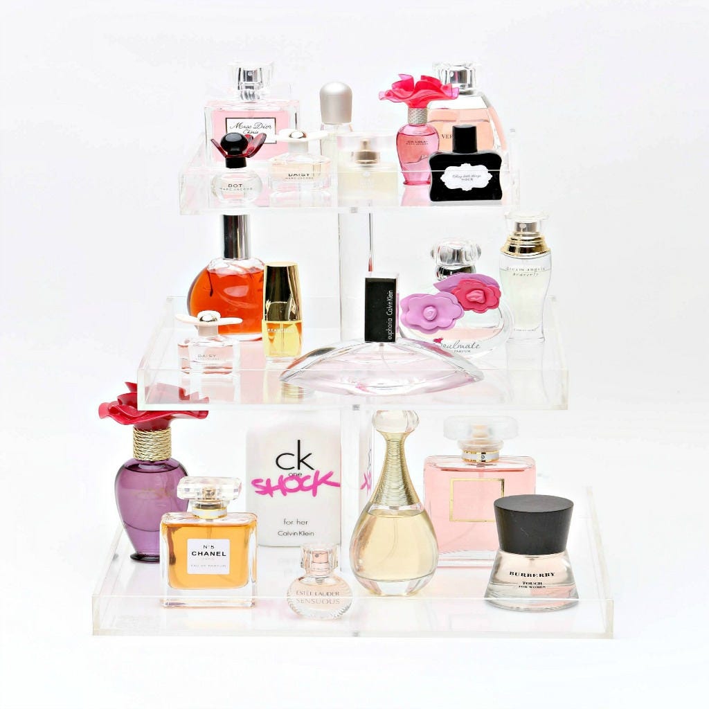 Bella Petite 2 Tier Perfume Organizer Acrylic Makeup