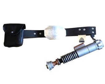 Luke Skywalker cosplay belt for Star Wars return of the Jedi Handmade Custom Costume Play Cosplay Leather and metal