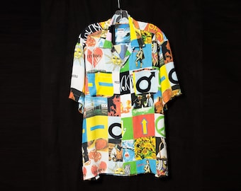 MOSCHINO 1990s men's opposites print shirt M