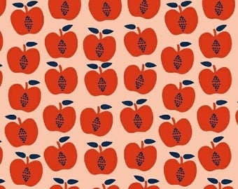 Hand Picked - Apples Red - Carolyn Gavin of Ecojot - Windham (43113-4) - Organic Cotton
