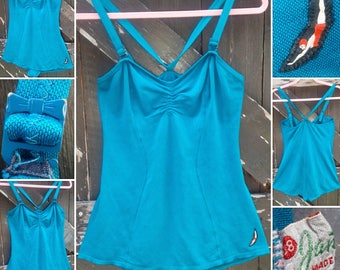 FLASH SALE****Beautiful and RARE Early 1940s Teal Jantzen Bathing Suit!