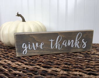 Give thanks sign | Etsy