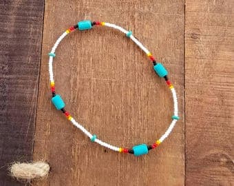 Womens Ankle Bracelet, Stretch Anklet, Ankle Bracelet, Beaded Ankle Bracelet, Native American Jewelry, Native Jewelry, Beach Anklets, Boho