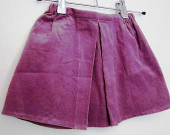 Lavender velvet Bohemian skirt