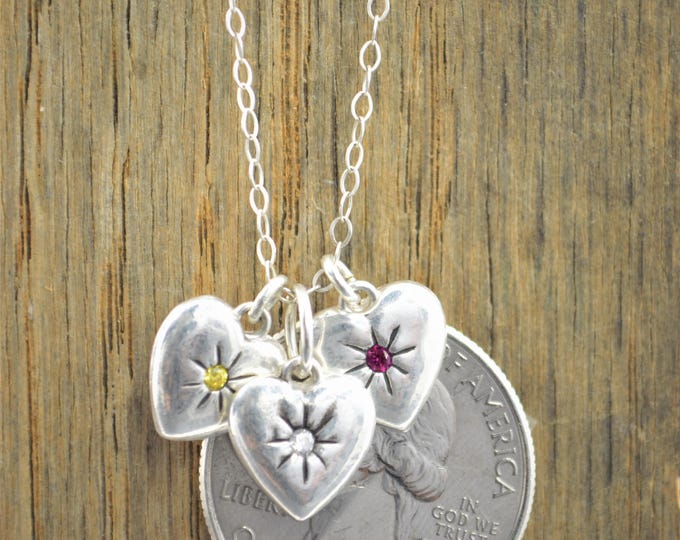 Silver Heart Necklace, Mothers Necklace, Emerald Necklace, Dainty Heart Necklace, Mothers Emerald Necklace, May Necklace, Emerald Birthstone Silver Heart Necklace, Mothers Necklace, Emerald Necklace, Dainty Heart Necklace, Mothers Emerald Necklace, May Necklace, Emerald Birthstone