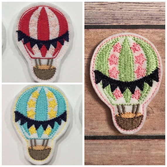 HOT AIR BALLOON felties Mini filled design. Hot Air Balloons