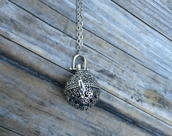 Lava Locket Necklace, Locket Necklace, Diffuser Necklace, Lava necklace, Aromatherapy Necklace, Essential Oils Necklace, Gifts for her