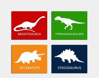 SALE PRINTABLE ART Dinosaur Wall Art Dinosaur Art Children's Wall Art Dinosaur Decor Little Boys Playroom Wall Art Dinosaur Boys Room Decor