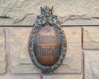 Disney Prop Haunted Mansion Attraction Plaque