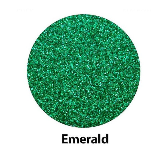 Emerald Green High Glitter HTV Iron On Heat Transfer Vinyl for
