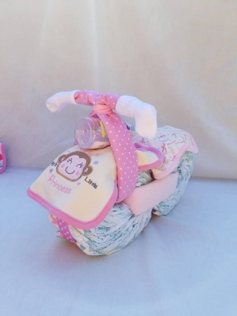 Diaper Bike Motorcycle Pink