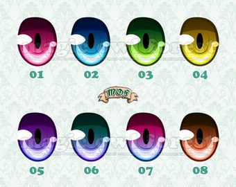 Anime Eyes Dragon/Cat 22mm 24mm 26mm UV Resin