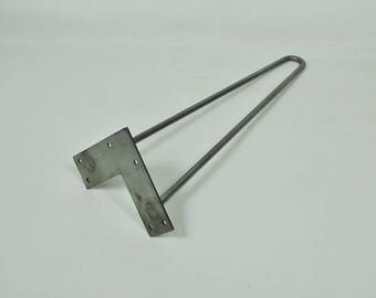 18"- 23" Modern Steel Hairpin Legs, 3/8" Rod