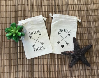Set of 8 Bride Tribe Hangover Kit Bags - Bachelorette Hangover Kit - Bride Tribe Favor Bags - Bachelorette Party Favors - Bridal Shower