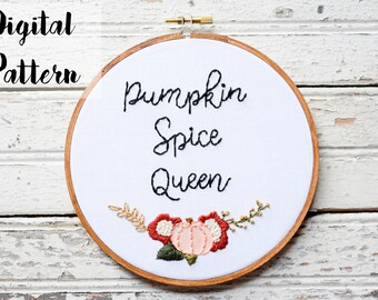 Fall embroidery | Etsy