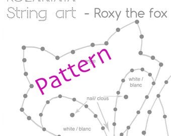 String art Tutoriel + Modèle - Roxy le renard