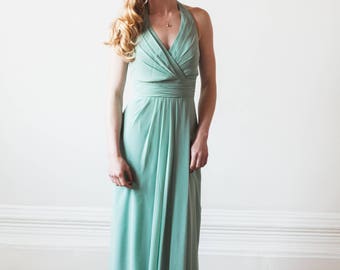 bridesmaid sage dress chiffon grey
