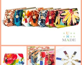 Bridesmaid Gift, Personalized Makeup Bag, Cosmetic Bag, Be My Bridesmaid, Floral, Upcycled Makeup Bag,Wedding Gift,Customized Gift for Her