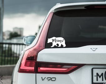 Mama Bear Decal - Vinyl Decal - Vinyl Stickers - Car Decal - Car Sticker - Window Decal - Yeti Decal - Mom Bear - Mommy Bear - Gift for Mom