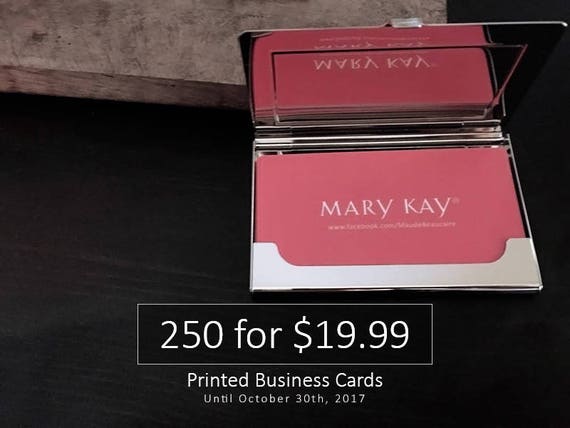 Tarjetas De Presentación Mary Kay Impreso 100 250 500 6876