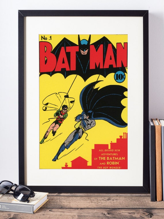 DC Comics Wall Art / Batman Wall Decor / Superhero Poster