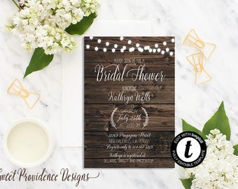rustic bridal shower invitation rustic wood shower invitation printable bridal shower invite editable - Rustic Wedding Shower Invitations rustic bridal shower invitation rustic wood shower invitation printable bridal shower invite editable - Rustic Wedding Shower Invitations