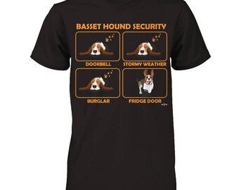Basset Hound Shirt | Basset Hound Security | Funny Basset Hound apparel