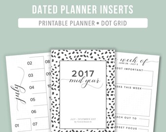 ON SALE >>> 2017 Planner Weekly Inserts 2017 Agenda Mid Year Planner Monthly Review Goal Planner Monthly Planner 2017 Weekly Agenda 2017