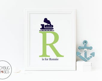 Train Print, Boys Bedroom Print, Train Theme Bedroom, Train Accessories, Boys Bedroom, Nursery Wall Art, Boys Bedroom Wall Art, Trains