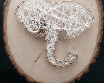 Elephant string art | Etsy