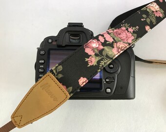 Promotion! NuovoDesign floral fabric camera strap for DSLR and mirrorless, Selected discounted item limited time and quantity offer
