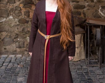 Burgschneider Medieval Viking Cotton Apron Dress Gyda
