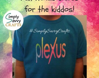 New Plexus Logo, Watercolor Plexus Logo, Kid's Clothing, Toddler Tee, Youth Shirt, Plexus Swag, Kids Plexus, Fun Kid's Shirts,