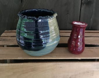 Dipped Glazed Vase